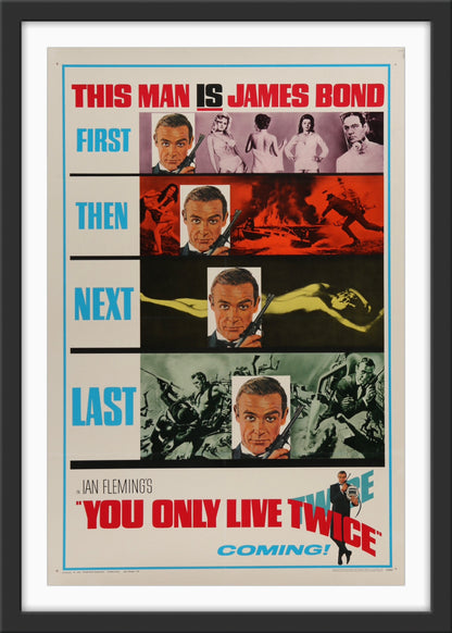 An original one sheet teaser once sheet for the James Bond film You Only Live Twice