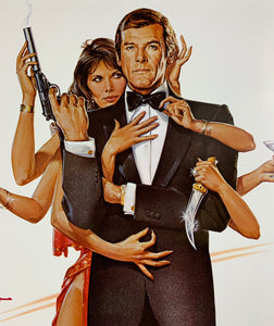 An original movie poster for the James Bond film Octopussy
