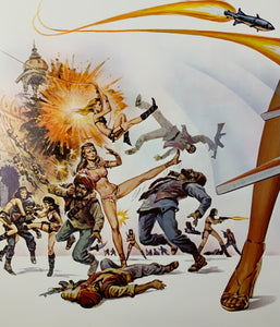 An original movie poster for the James Bond film Octopussy