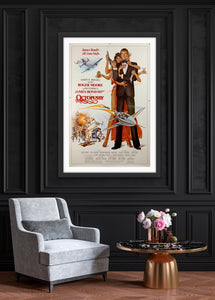 An original movie poster for the James Bond film Octopussy
