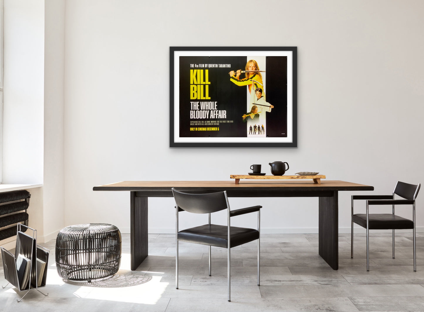 An original UK quad movie poster for the Quentin Tarantino film Kill Bill : The Whole Bloody Affair