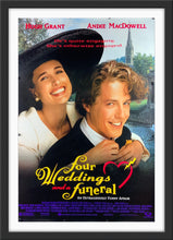 Load image into Gallery viewer, An original movie poster for the film Four Weddings and a Funeral