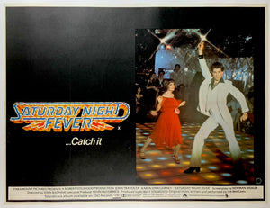 An original UK Quad movie poster for the John Travolta film Saturday Night Fever