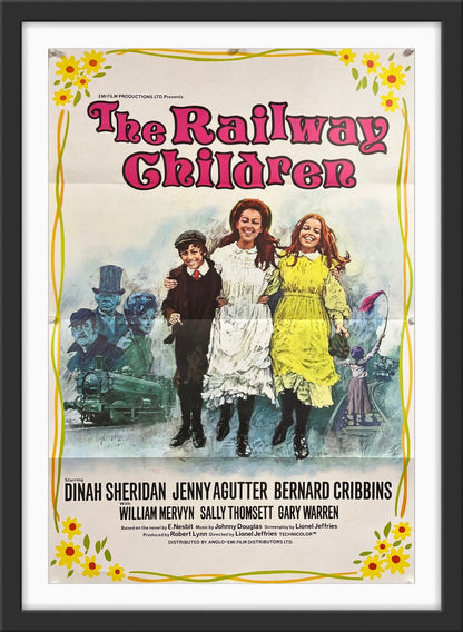 An original movie poster for the film The Railway Children