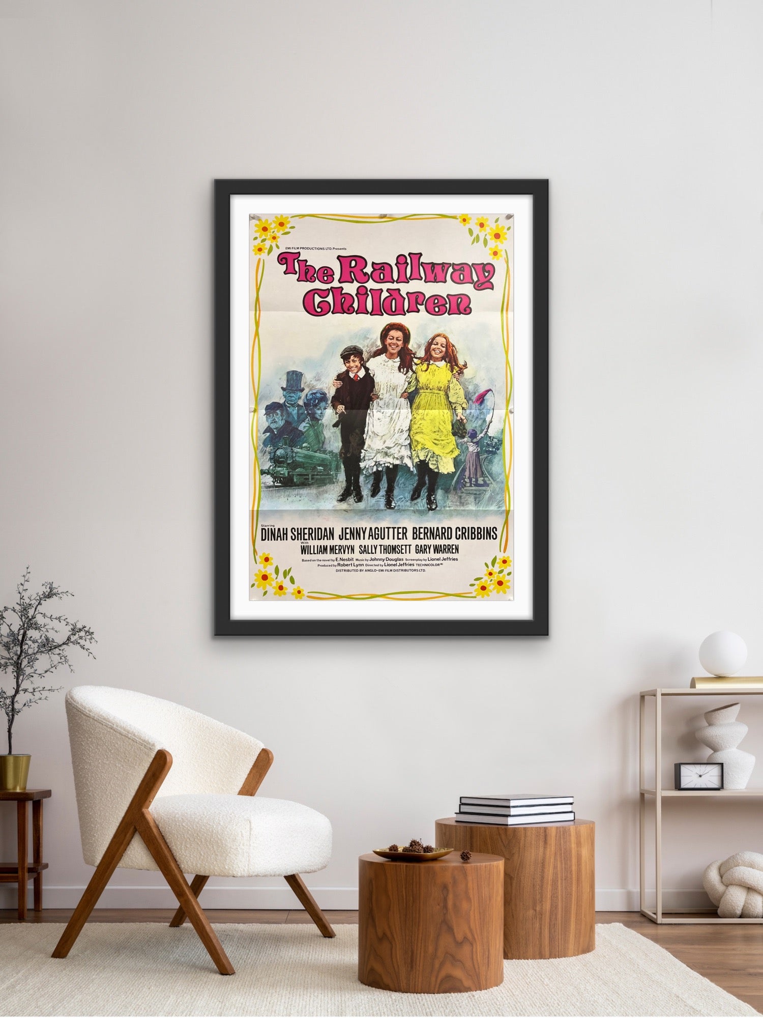 An original movie poster for the film The Railway Children