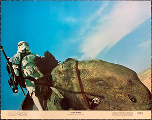 An original 11x14 lobby card for the film Star Wars 1977 / A New Hope
