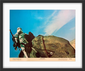 An original 11x14 lobby card for the film Star Wars 1977 / A New Hope