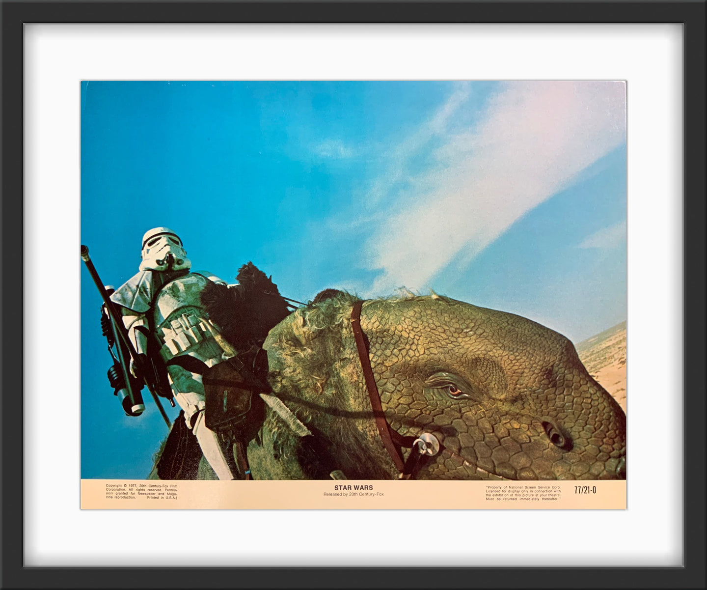 An original 11x14 lobby card for the film Star Wars 1977 / A New Hope