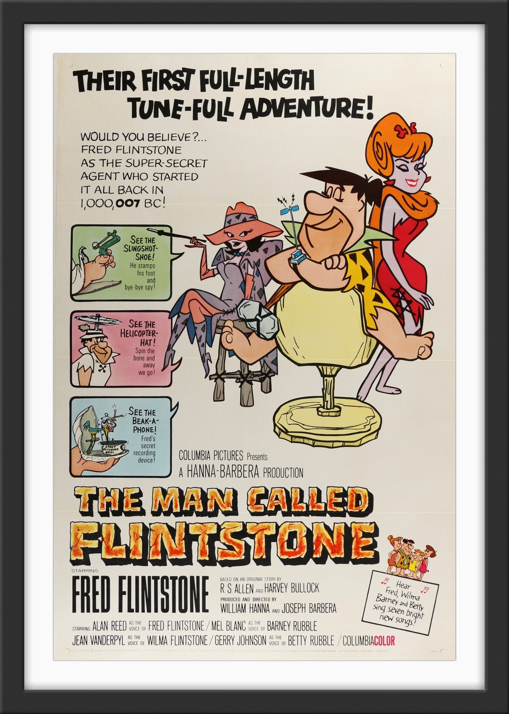 An original movie poster for the film The Man Called Flintstone