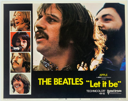 An original 11x14 lobby card for the Beatles film Let It Be