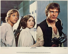 Load image into Gallery viewer, An original 11x14 lobby card for the George Lucas film Star Wars (1977)