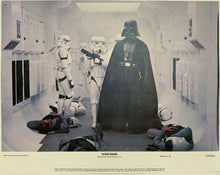 Load image into Gallery viewer, An original 11x14 lobby card for the George Lucas film Star Wars (1977)