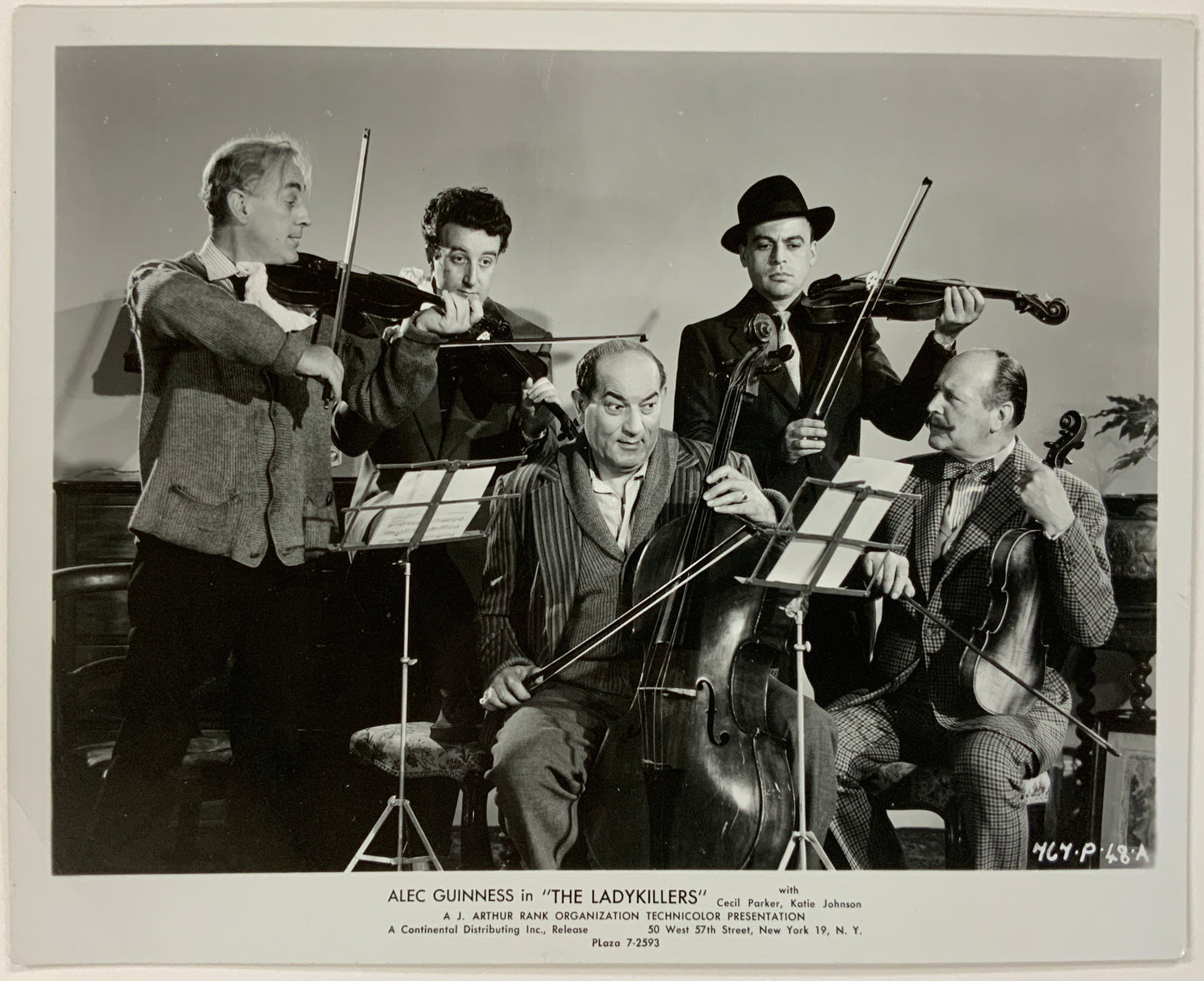 An original movie still for the 1958 film The Ladykillers