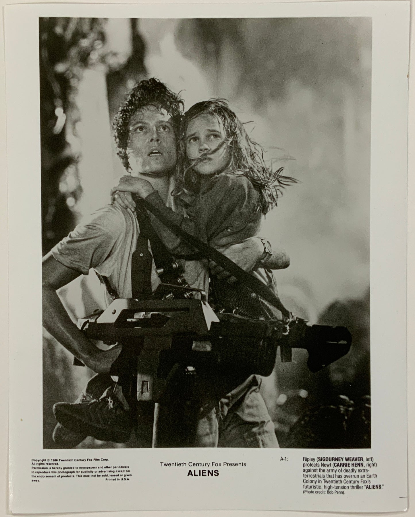 An original movie still from the James Cameron sequel Aliens