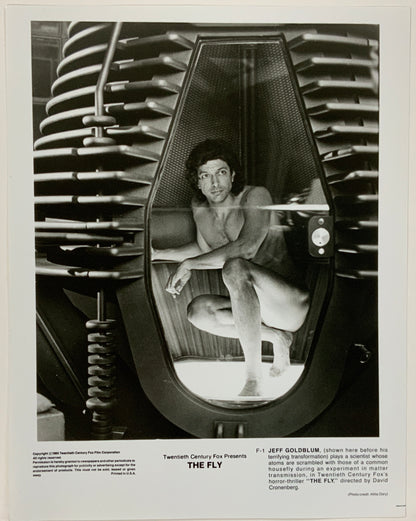 An original 8x10 movie still for the Jeff Goldblum film The Fly