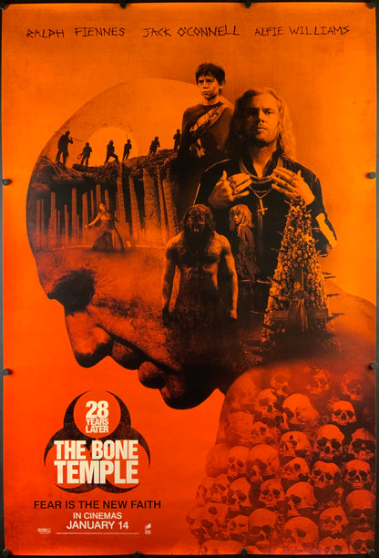 An original movie poster for the film 28 Years Later The Bone Temple