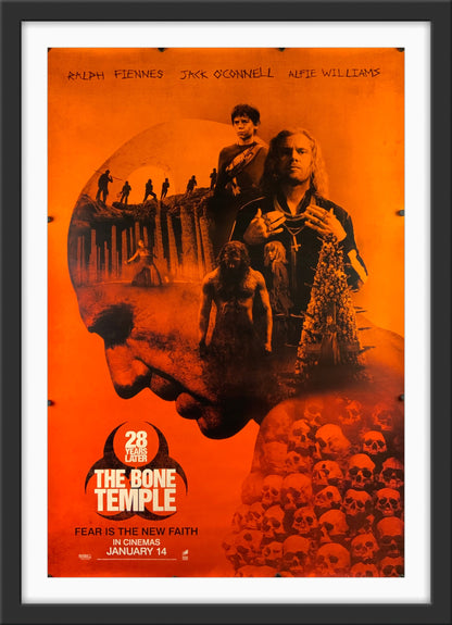 An original movie poster for the film 28 Years Later The Bone Temple