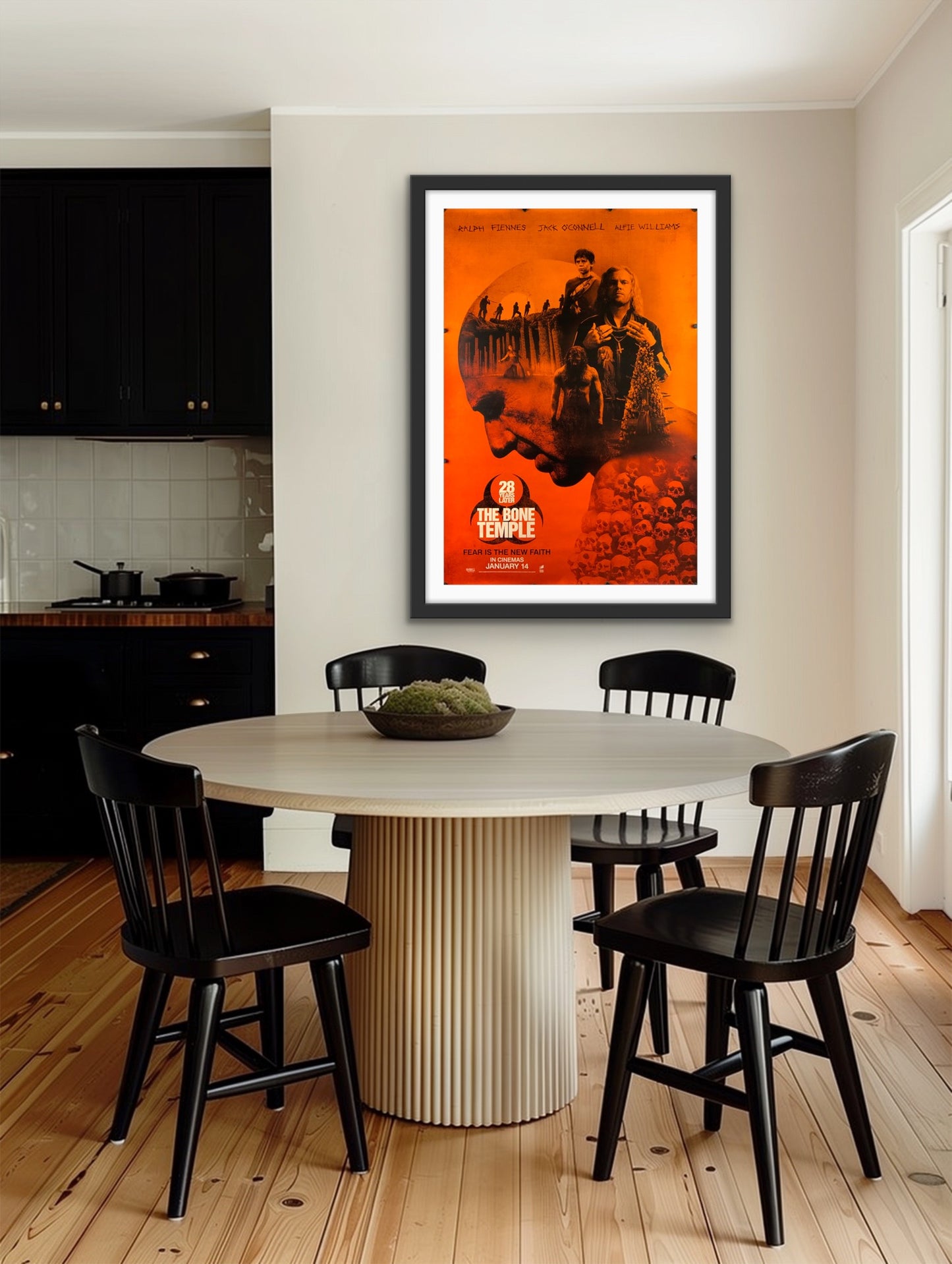 An original movie poster for the film 28 Years Later The Bone Temple