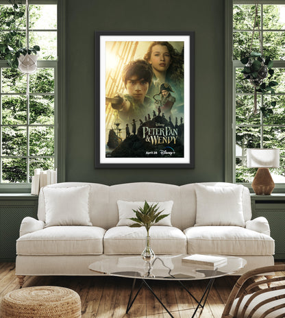 An original movie poster for the Disney film Peter Pan and Wendy
