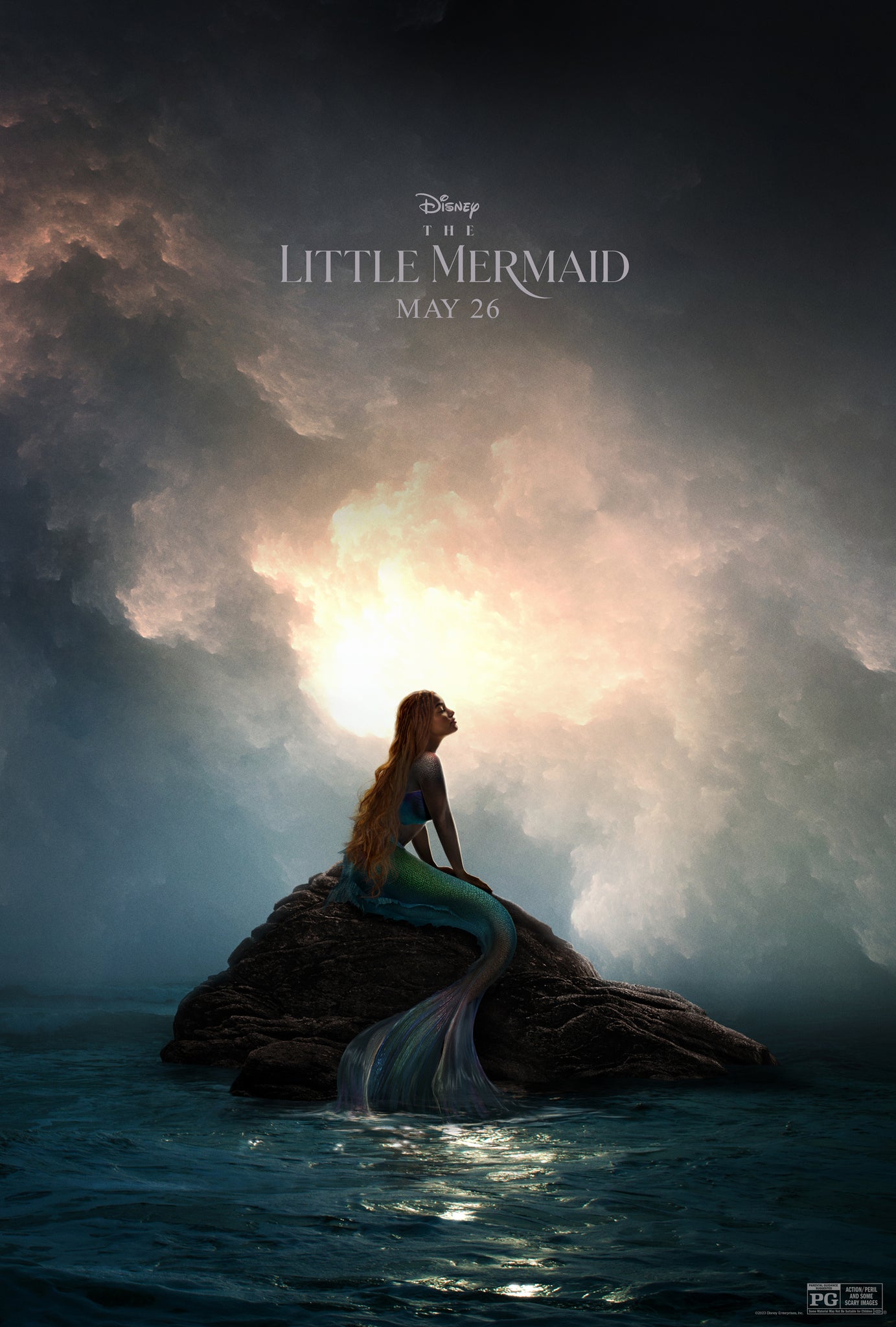 Little Mermaid Live Action Ariel Halle Bailey Disney Poster Print