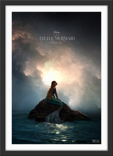 An original movie poster for the Disney live action film The Little Mermaid (2023)