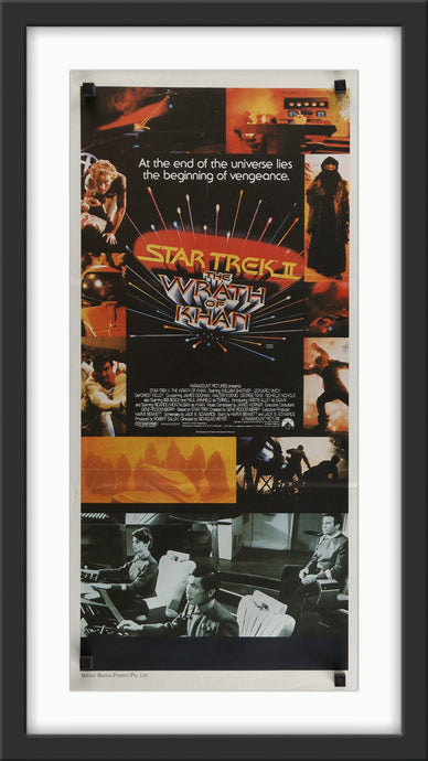 An Australian movie poster for the film Star Trek II The Wrath of Khan