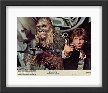 An original 8x10 lobby card for the George Lucas 1977 film Star Wars / A New Hope / Episode IV / 4