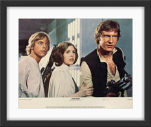 Load image into Gallery viewer, An original 11x14 lobby card for the George Lucas film Star Wars (1977)