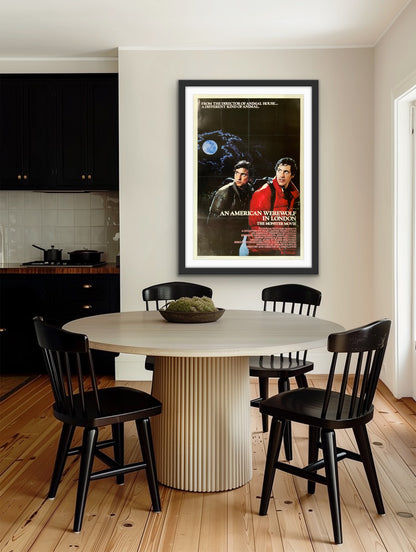 An original movie poster for the film An American Werewolf In London