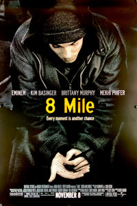 An original movie poster for the Eminem film 8 Mile