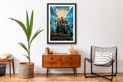 An original movie poster for the film Pirates of the Caribbean Salazars' Revenge