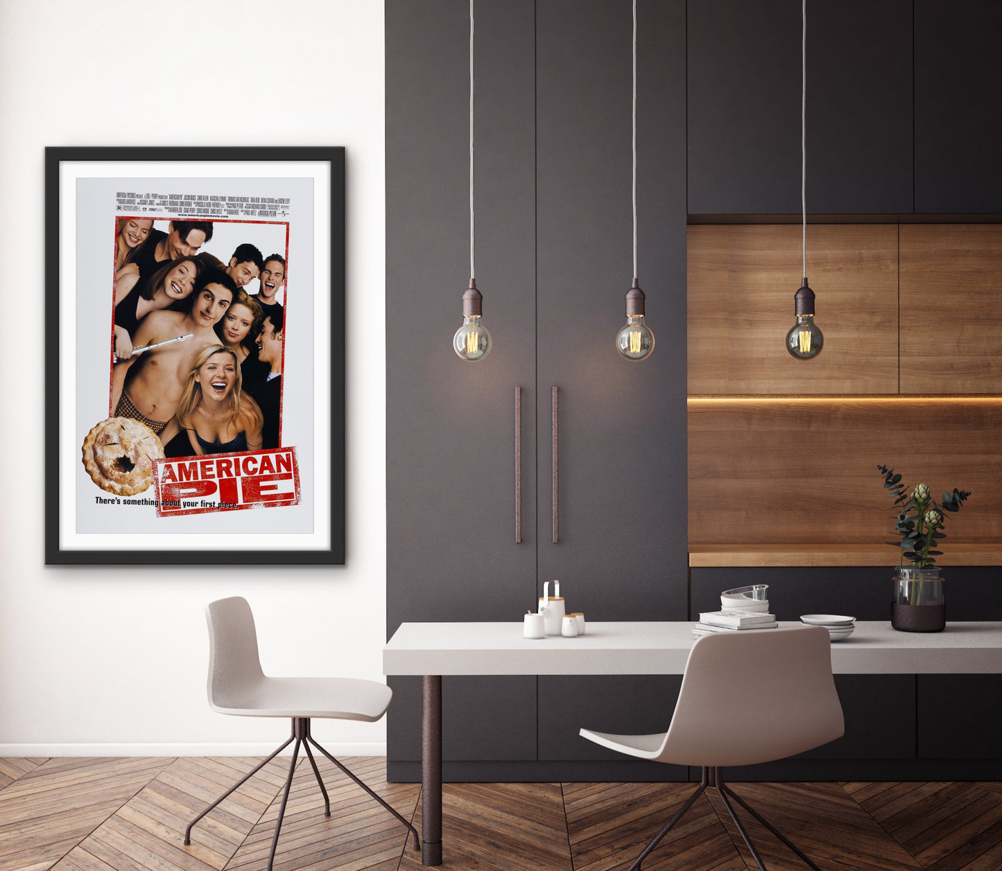 An original movie poster for the film American Pie