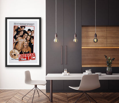 An original movie poster for the film American Pie