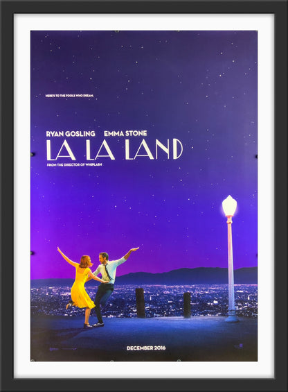 An original movie poster for the film La La Land