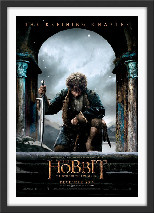 An original movie  poster for the film The Hobbit The Battle of the Five Armies