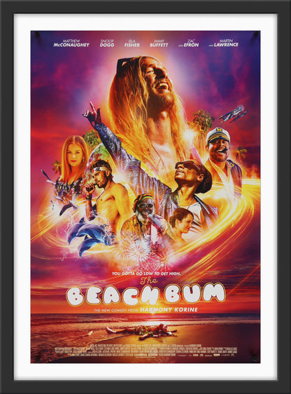 An original movie poster for the film The Beach Bum