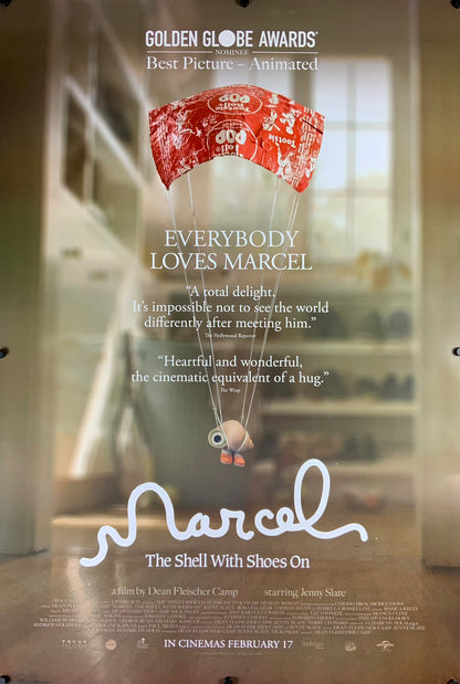 An original movie poster for the film Marcel The Shell With Shoes On