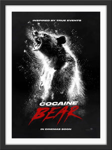 An original movie poster for the film Cocaine Bear
