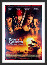 Load image into Gallery viewer, An original movie poster for the film Pirates of the Caribbean The Curse of the Black Pearl