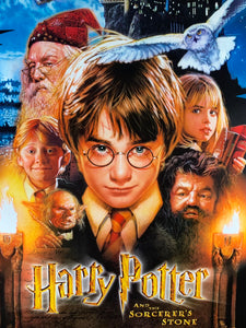 An original movie poster for the film Harry Potter and the Philosopher's Stone