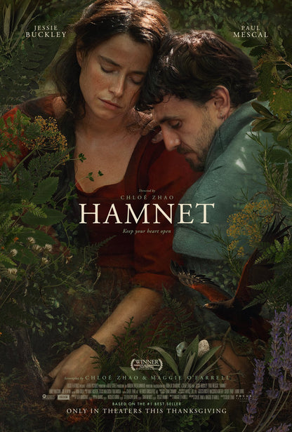 An original movie poster for the film Hamnet