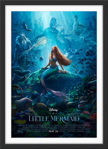 An original movie poster for the Disney live action remake of The Little Mermaid