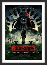 Load image into Gallery viewer, An original 40th anniversary movie poster for the Star Wars film Return of the Jedi with art by Matt Ferguson
