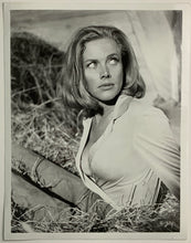 Load image into Gallery viewer, An original 8x10 movie still of Honor Blackman as Pussy Galore in the James Bond film Goldfinger