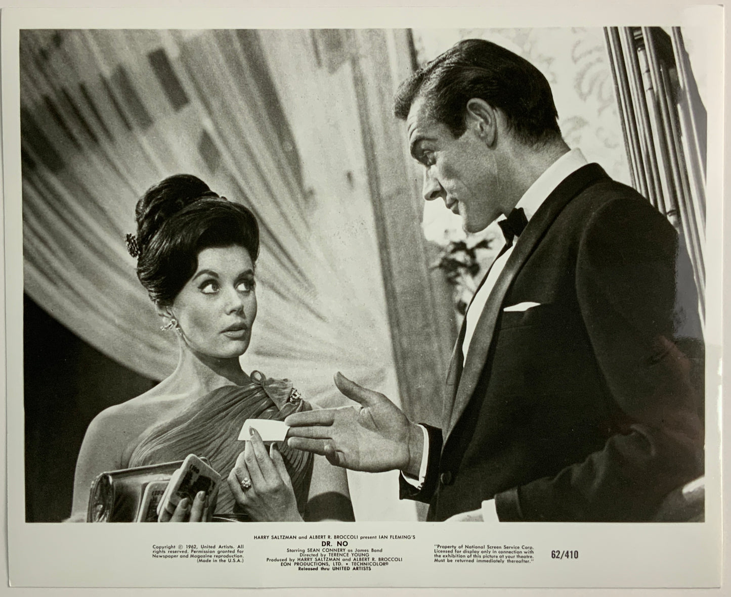 An original movie still for the James Bond film Dr No