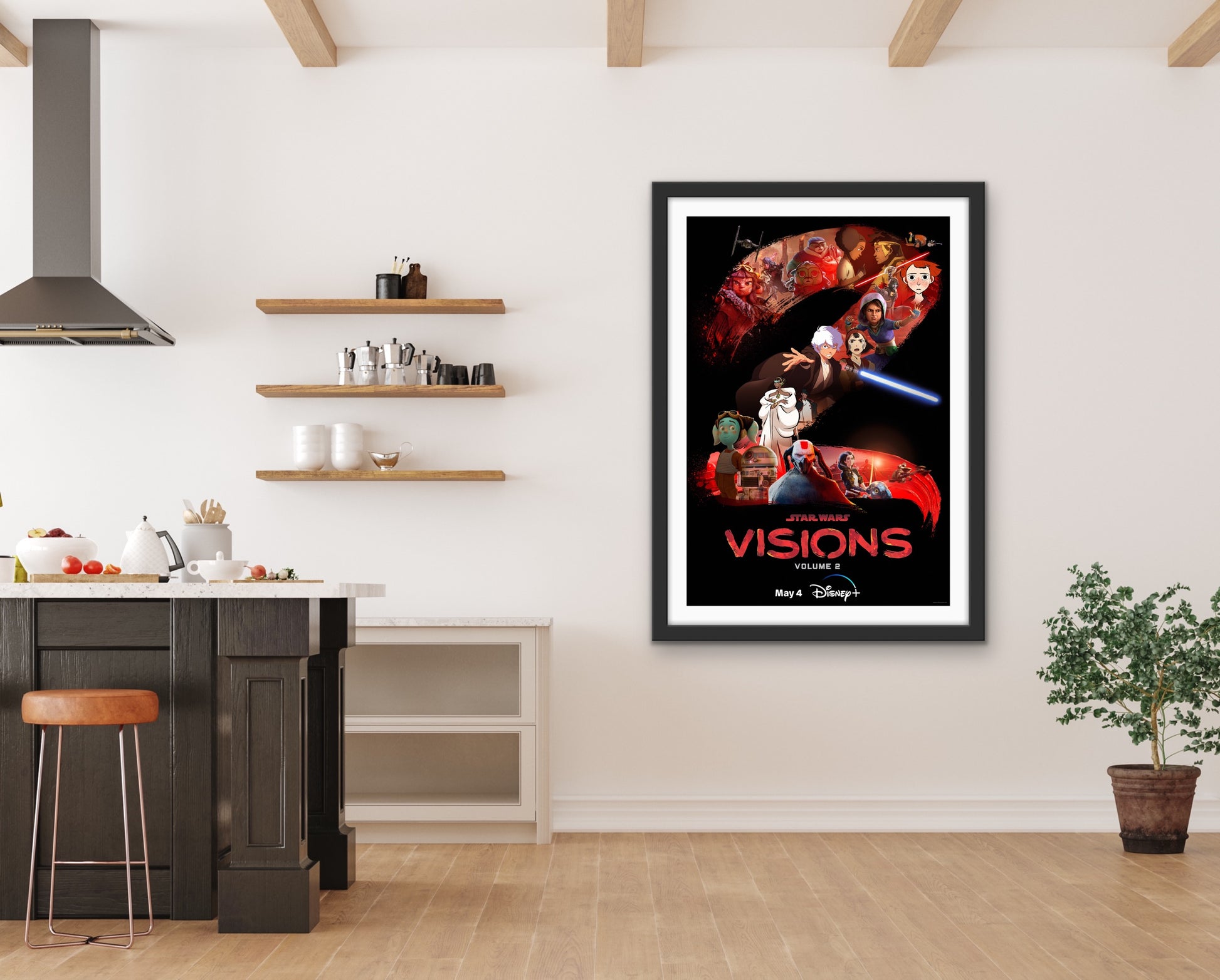 An original one sheet poster for the Disney+ series Star Wars Visions Volume 2