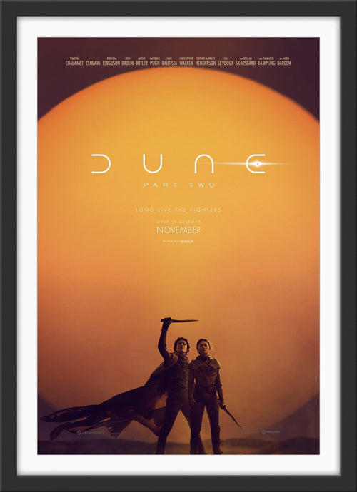 An original movie poster for the film Dune : Part 2