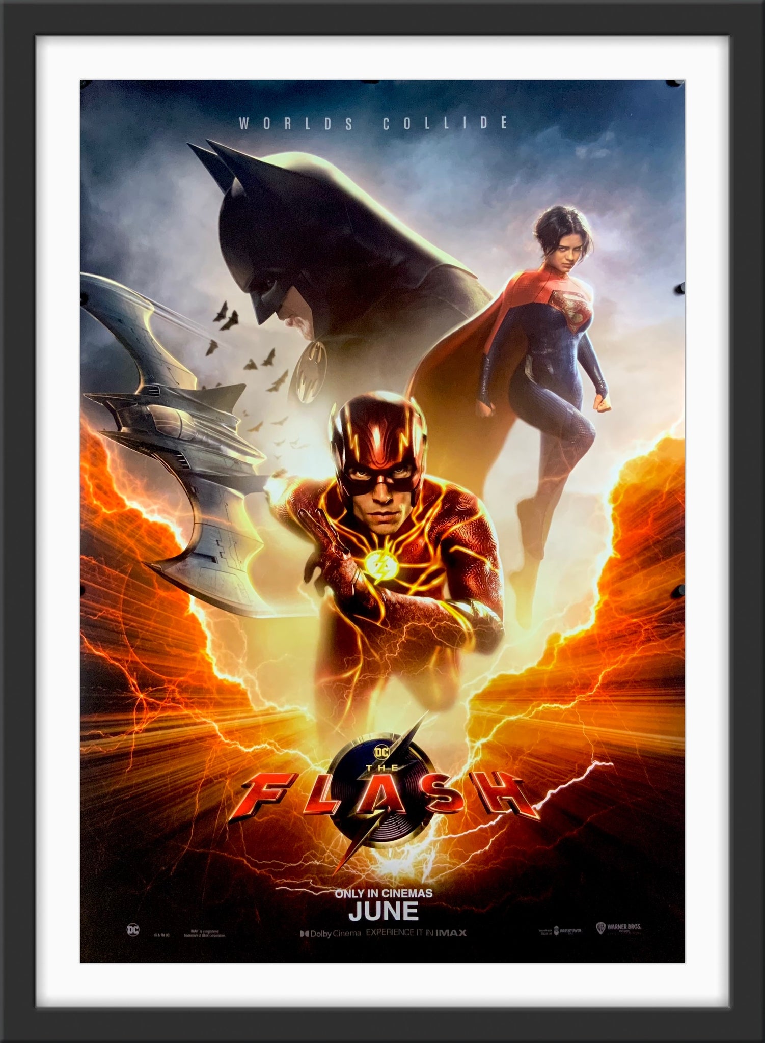 The Flash - Movie Poster (Worlds Collide - Batman / Michael The Flash - Movie Poster (Worlds Collide - Batman / Michael