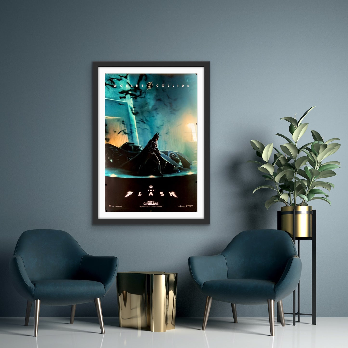 An original movie poster for the film DC Extended Universe film The Flash
