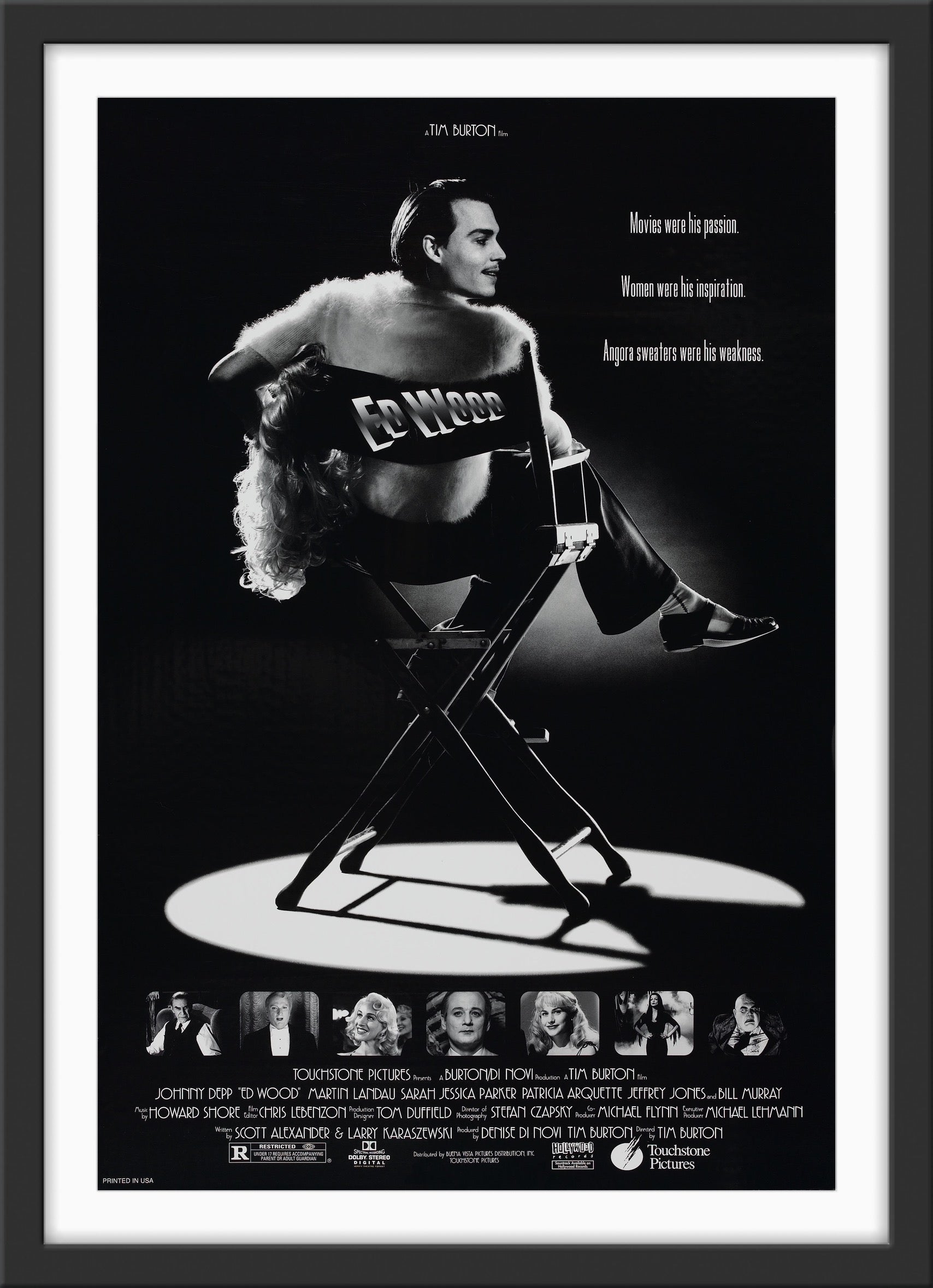 Ed Toft Ed Wood - 1994 - Original Movie Poster – Art of the Movies